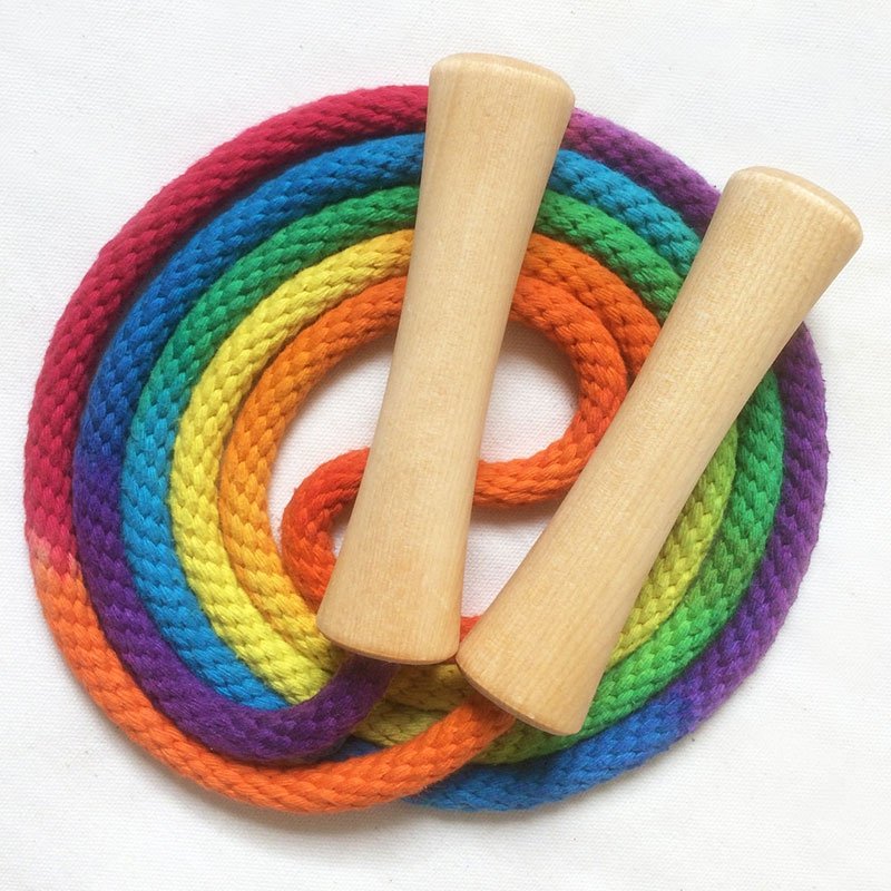WOODEN HANDLE JUMP ROPES
